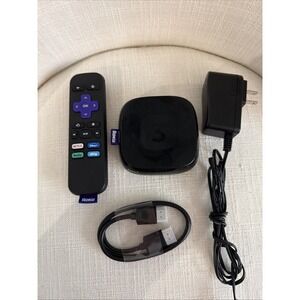Roku 3 (3rd Generation) Media Streamer 4200X - Black Remote, Charger, HDMI Cable